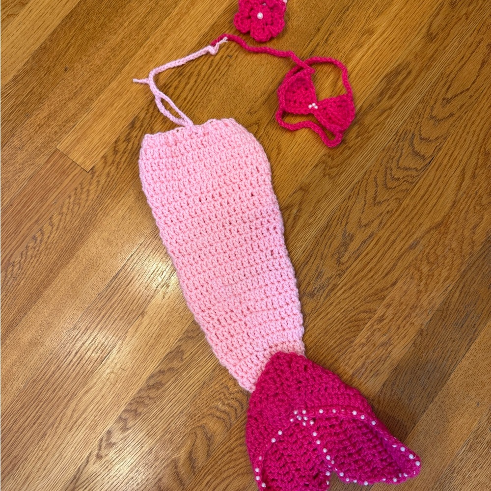 Crochet Mermaid Tail Costume Set for American Girl Doll or OG doll